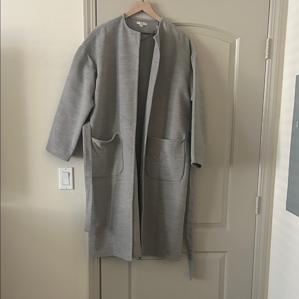 LOFT Gray Pea Coat